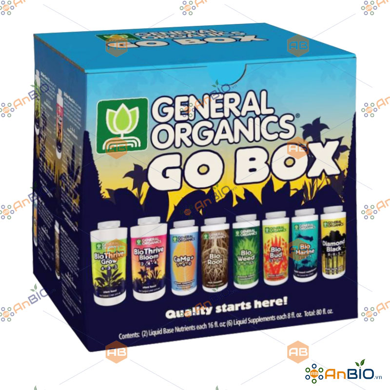 [HCM]PHÂN BÓN CHĂM SÓC CÂY TOÀN DIỆN  GENERAL ORGANICS GO BOX - A6.1019