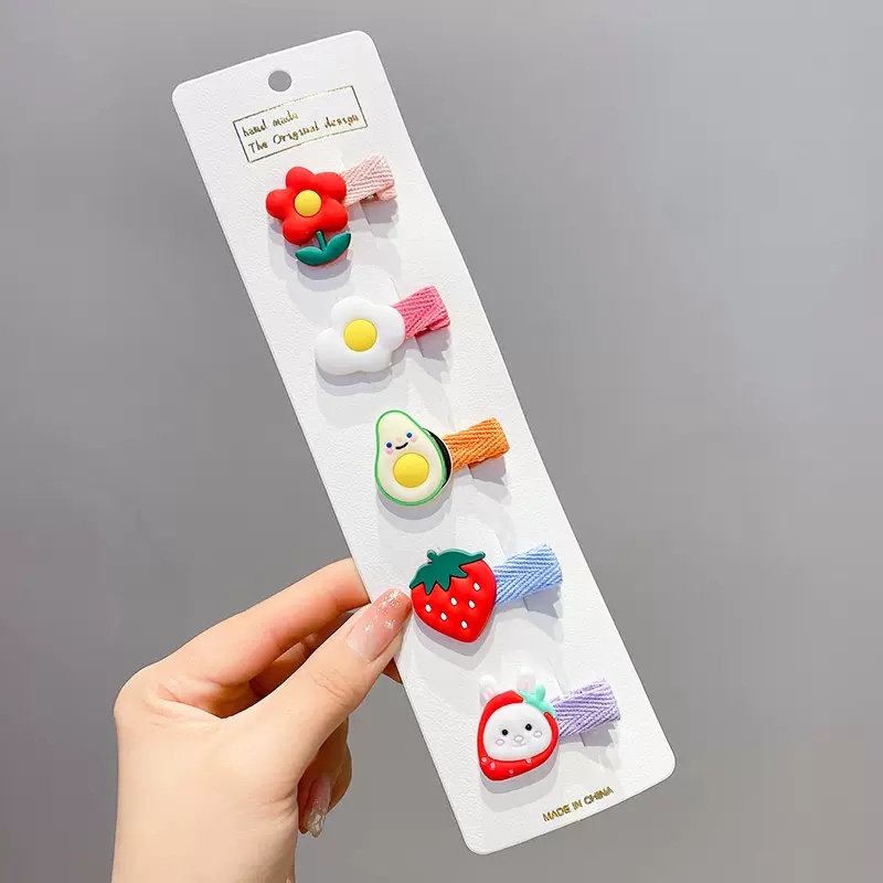 Kẹp Tóc Dễ Thương Phong Cách Hàn Quốc Cho Bé Gái