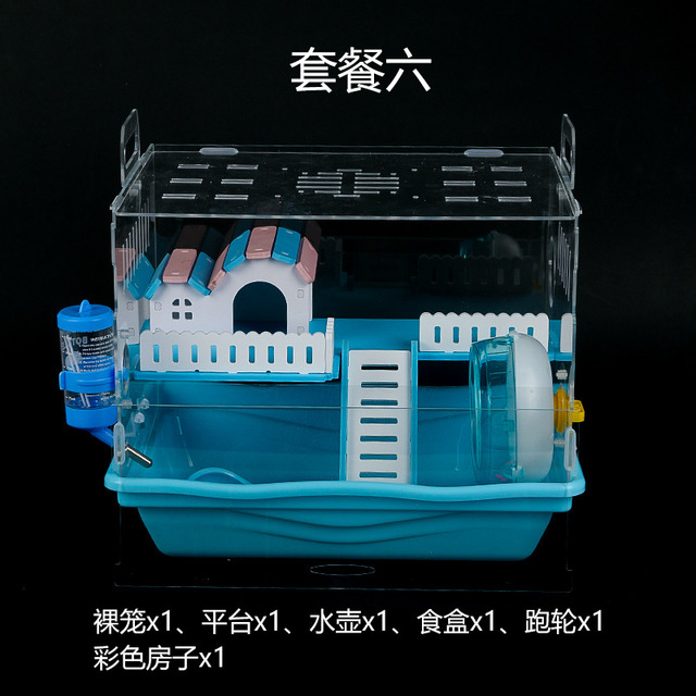 Lồng mica cho hamster - Lồng nhà vòm mica