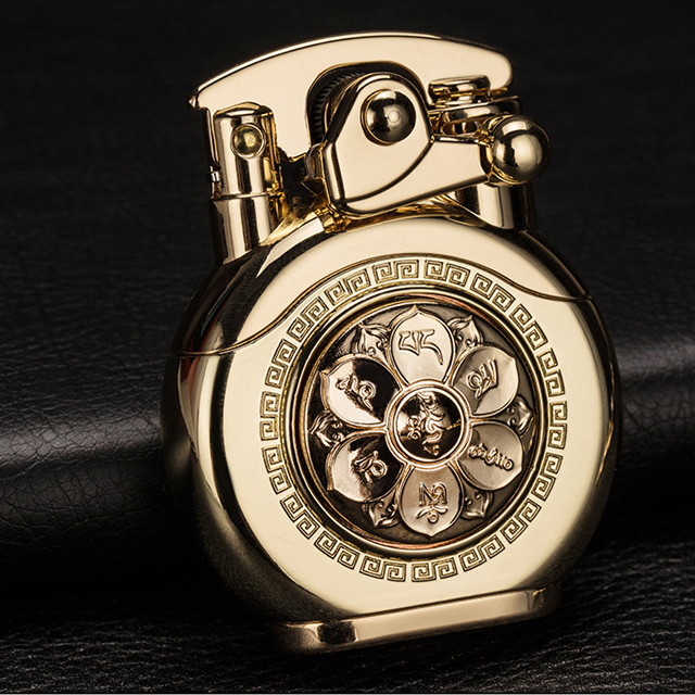 Vỏ Bật Lửa Hộp Quẹt Xăng Đá Zorro Z620 -101 Thiết Kế Họa Tiết Hoa Sen Xoay Đẹp Độc Lạ - Dùng Xăng Bấc Đá Cao Cấp (KHÔNG XĂNG KHÔNG GAS)