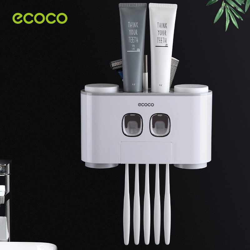[HCM]HỘP ĐỰNG KEM ĐÁNH RĂNG KÈM 4 CỐC ECOCO