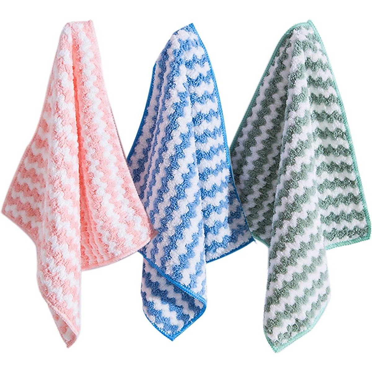 Khăn lau đa năng bằng vải microfiber siêu bền 25*25cm