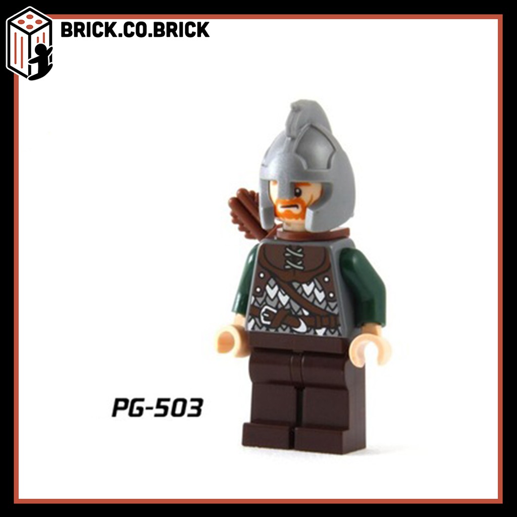 Đồ Chơi Lắp Ráp Minifigure Những Người Lính Trong Phim Chúa Tể Của Những Chiếc Nhẫn PG8031