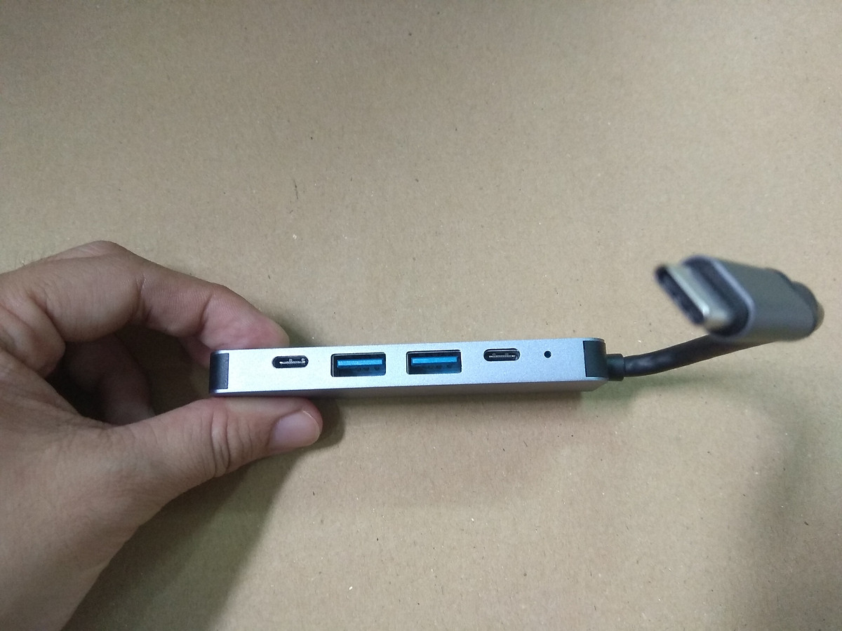 Hub USB Type-C 5 Cổng HDMI 4K 60Hz/ USB 3.0/ Type-C/ PD - 5in1-3