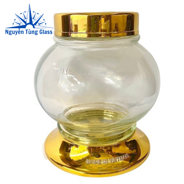 Bình ngâm Tửu sâm thủy tinh 2.7 lít sâm phú hòa