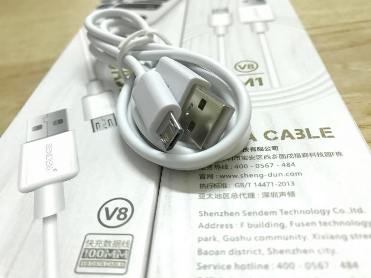 Cáp sạc Sendem M1 chuẩn Micro USB Hàng chính hãng