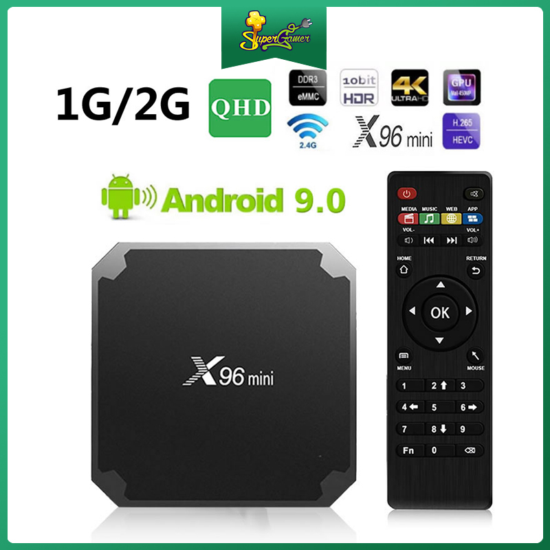 TV Box Thông Minh X96 Android 9.0  Amlogic S905W Lõi Tứ Wifi 2.4Ghz Kèm Phụ Kiện Chất Lượng Cao