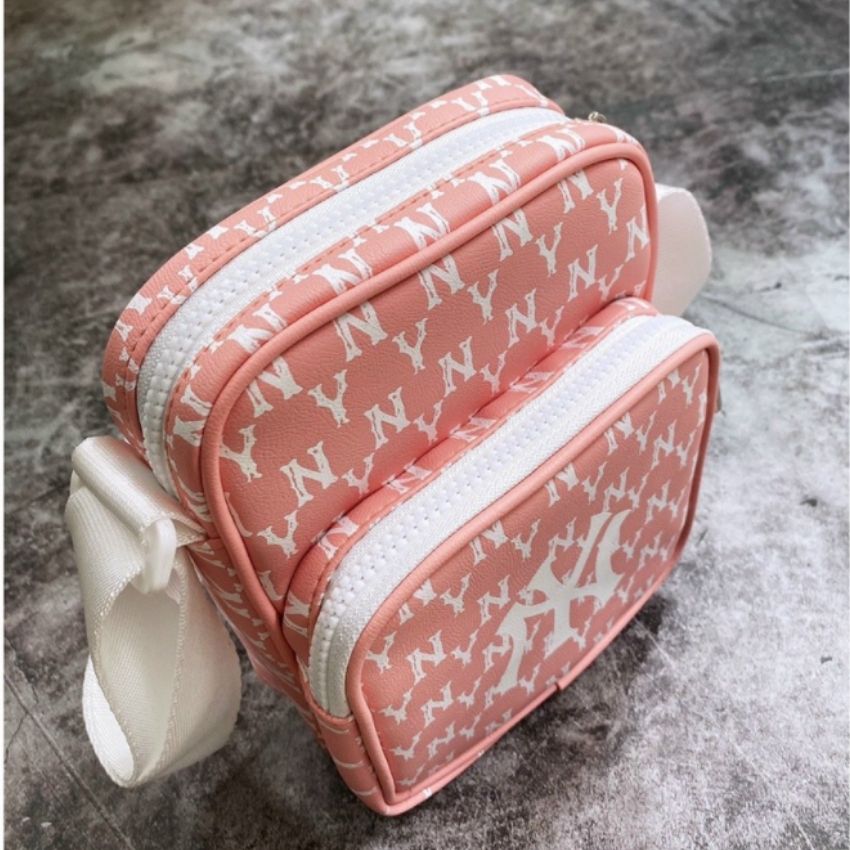 Túi Đeo Chéo MLB NY Vintage Mini Bag Pink Full Tag Code