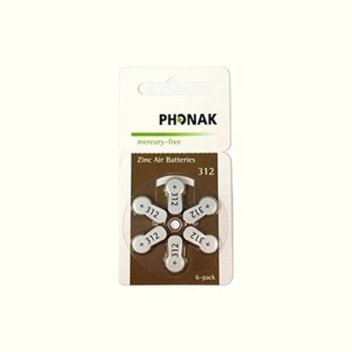 pin máy trợ thính nhét tai phonak 312
