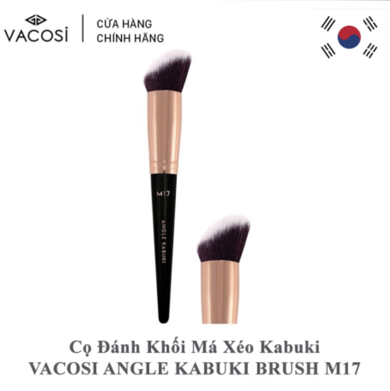 Cọ khối vacosi angled kabuki brush m17