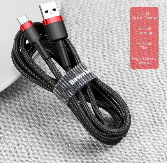 Dây sạc type c Baseus cafule siêu nhanh dài 1m 2m 3m - Cáp typec bọc dù andoird dùng cho samsung xiaomi oppo ...vv