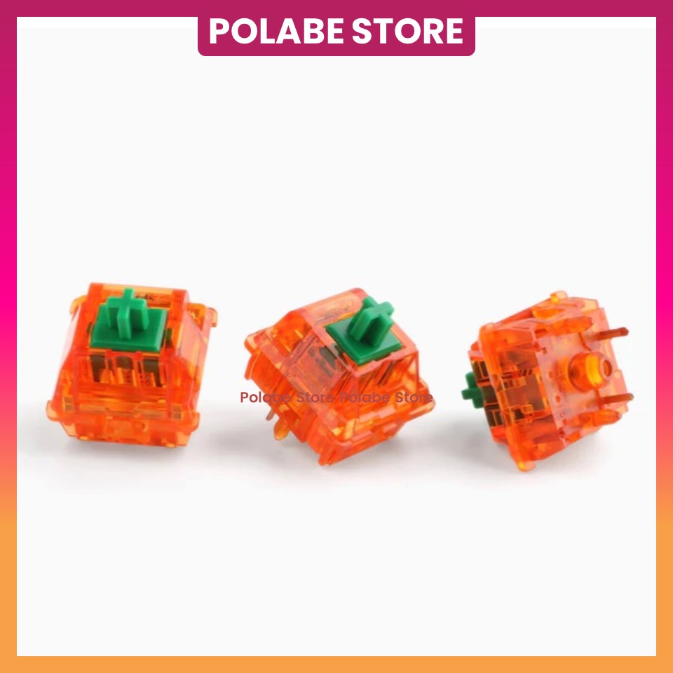 EQUALZ C3 Tangerine Switch C3 Tangerine 62g/67g EQUALZ Tangerine Linear Switch Công Tắc Bàn Phím Cơ - Polabe Store