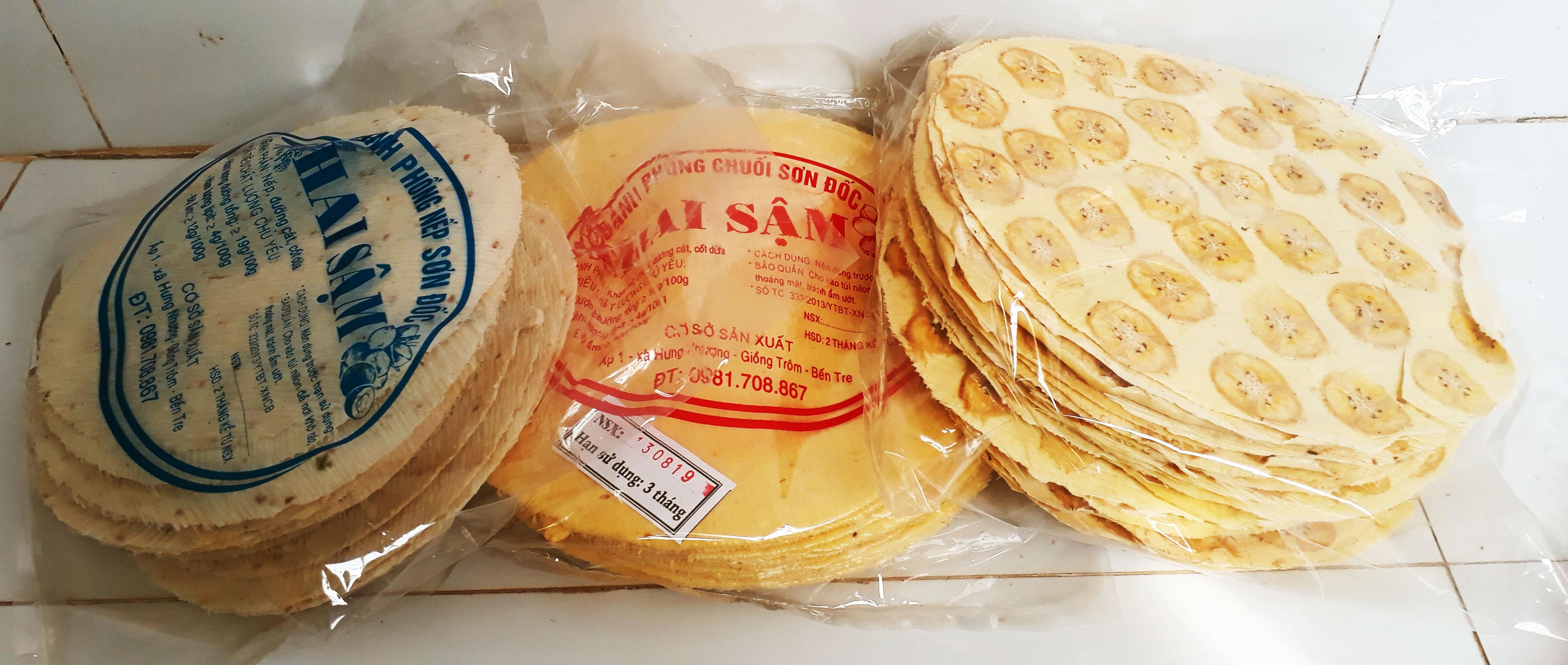 combo bánh phồng sơn đốc (mì sữa,mì tráng chuối, nếp lớn)