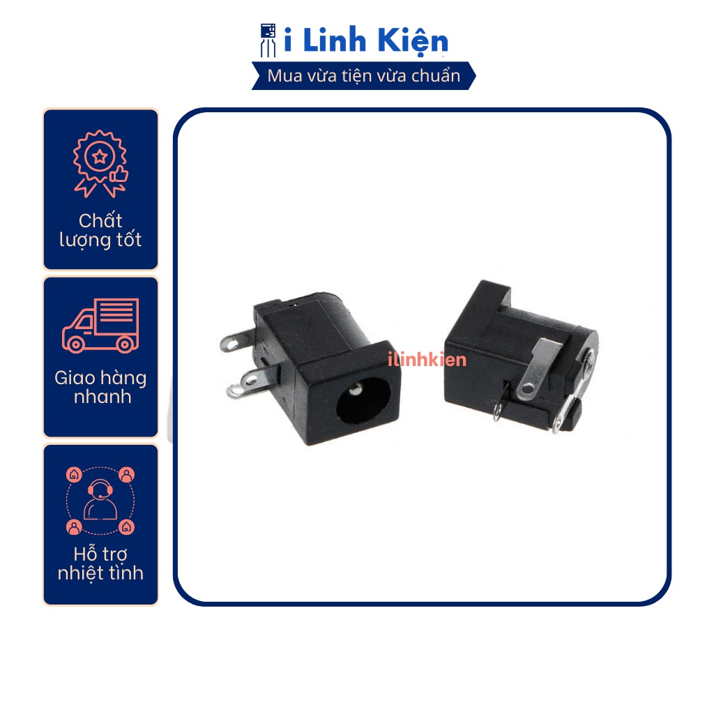 Jack nguồn dc cái 3.5x1.3mm loại tốt