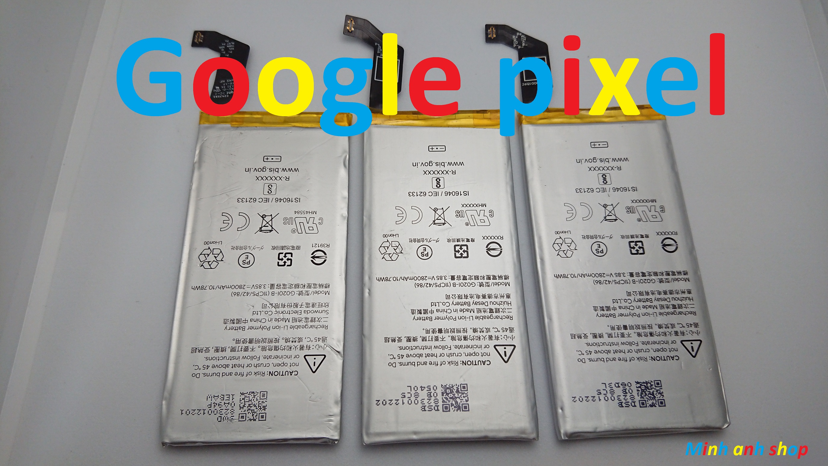 PIN ZIN NEW-ORIGINAL BATTERY GOOGLE PIXEL 4 : G020I-B