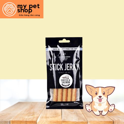 PHÔ MAI & CÁ HỒI QUE CHO CHÓ-50g
