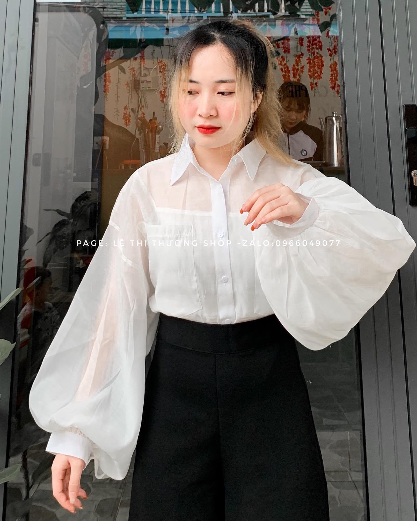 [Hoàn Tiền 20%] Set bộ quần suông + sơ mi + 2S trắng tay dài❤️