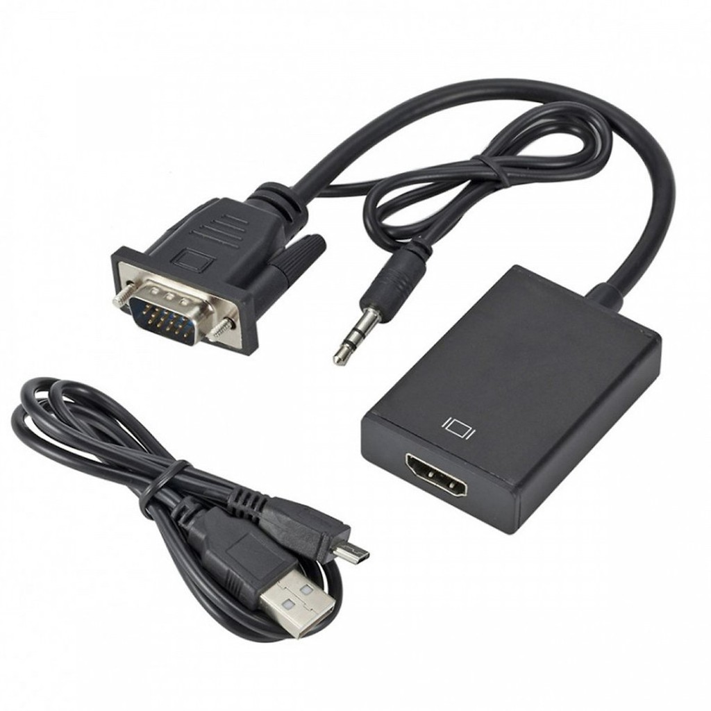 Bộ Chuyển Đổi Vga Sang Hdmi Có Audio.