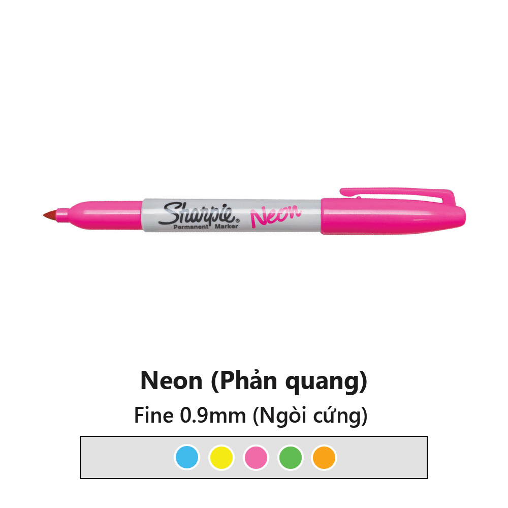 Bút lông phản quang không phai màu Sharpie Neon