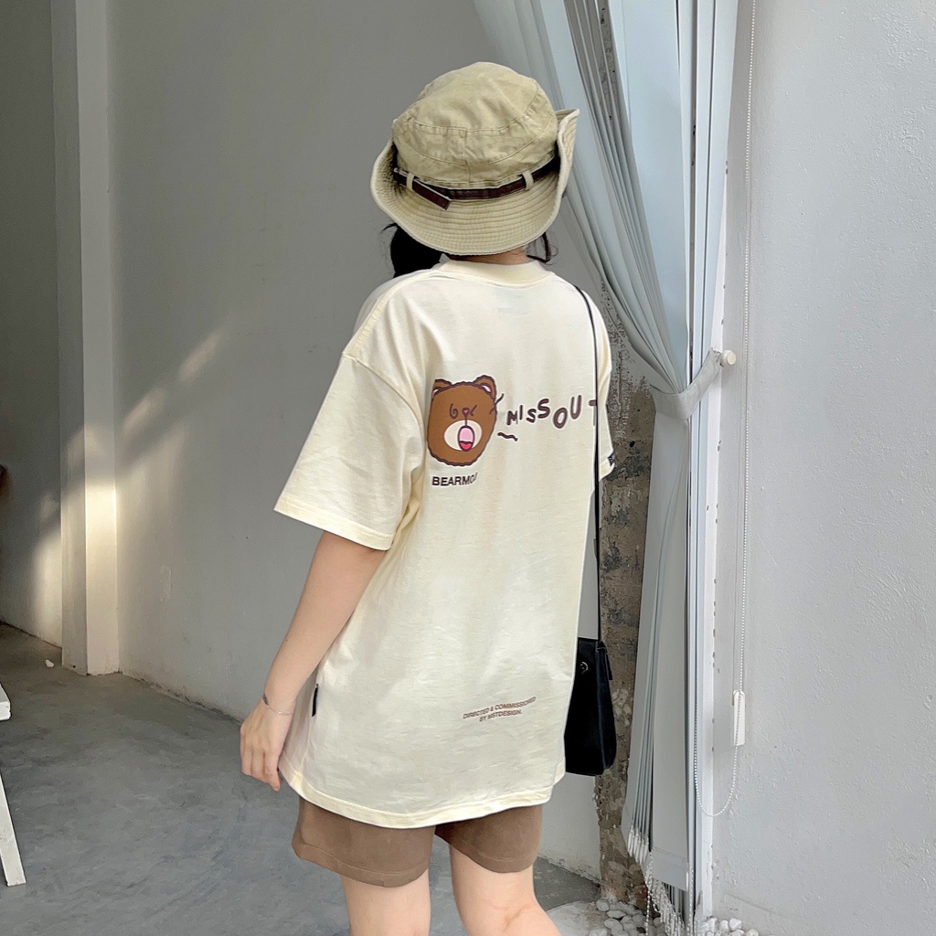ÁO THUN BEARMOJI MISSOUT