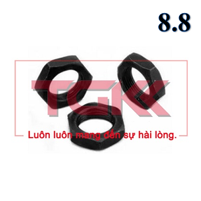 Đai ốc mỏng thép đen 8.8 (M16-M30)