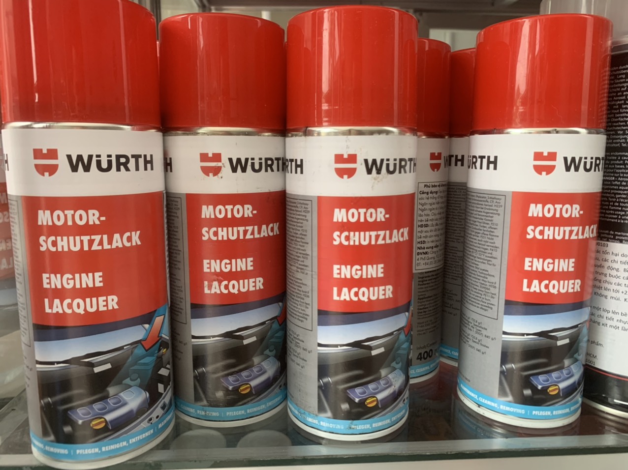 [HCM]Nano bảo vệ khoang máy 400ml WURTH