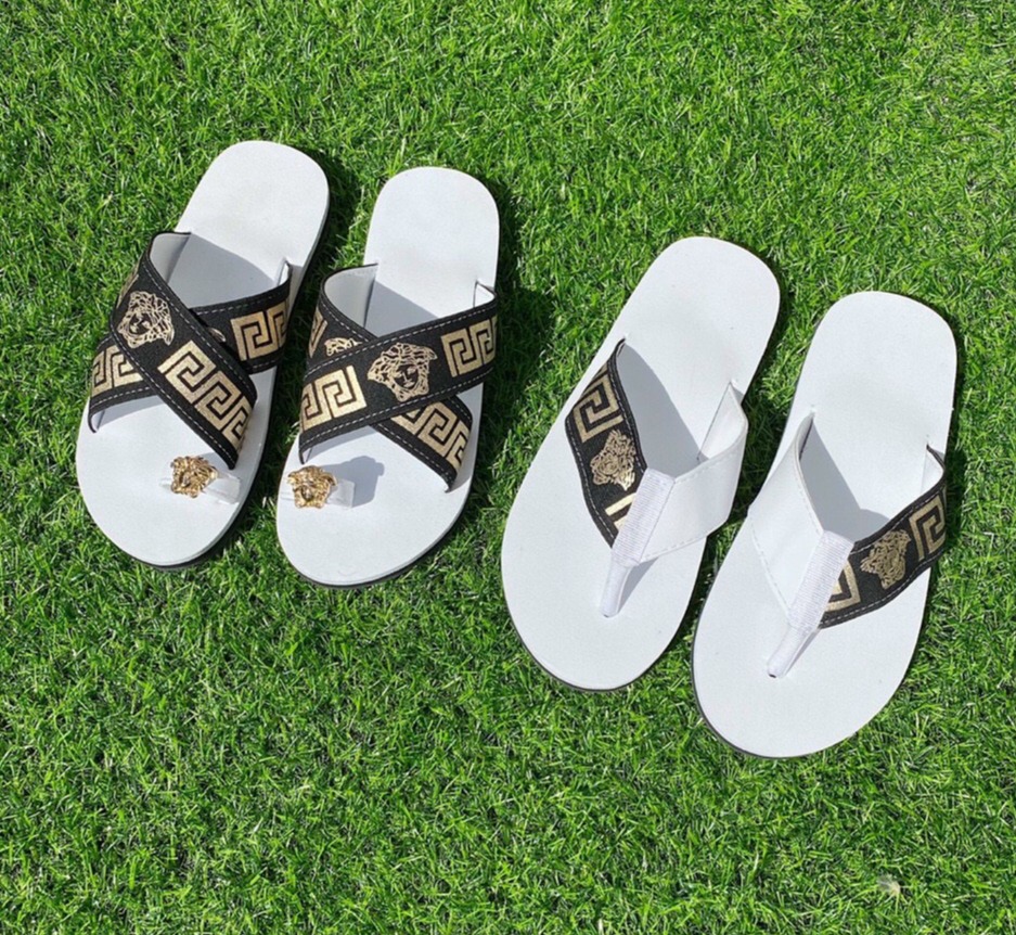 Sandal chíp chíp ( dép cặp nam nữ ) đế trắng đủ màu đủ size