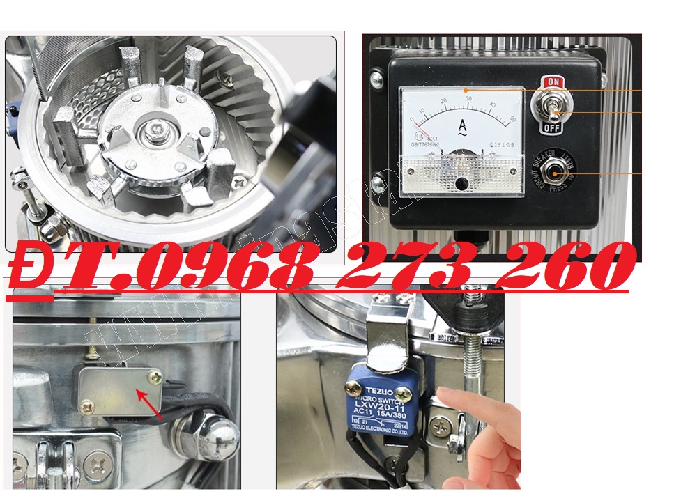 Máy xay nghiền dược liệu dạng búa DF45 ( 6 búa đập)