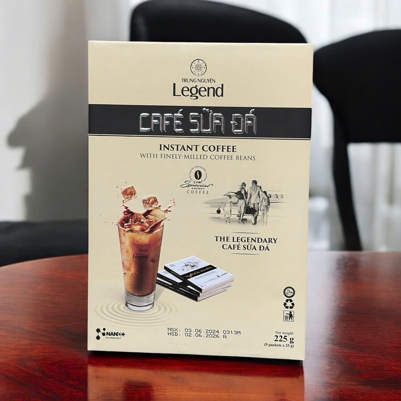Combo 2 hộp cafe hòa tan sữa đá Legend Trung Nguyên ( 9 gói x 25g / hộp )