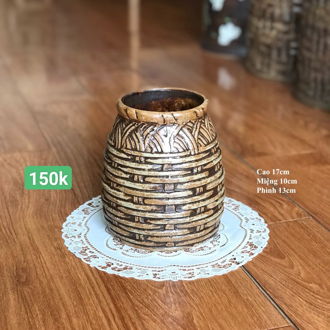 Gth90 set of 2 PCs superior rattan flower bowls set ceramic jar for ceramic tile gth90