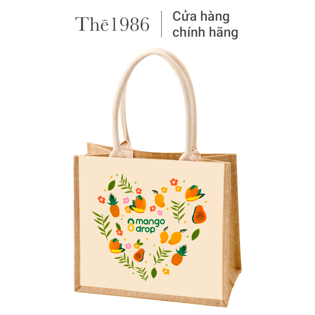 [HÀNG TẶNG - KHÔNG BÁN] Túi vải Mango Drop tiện lợi 37x33x12cm