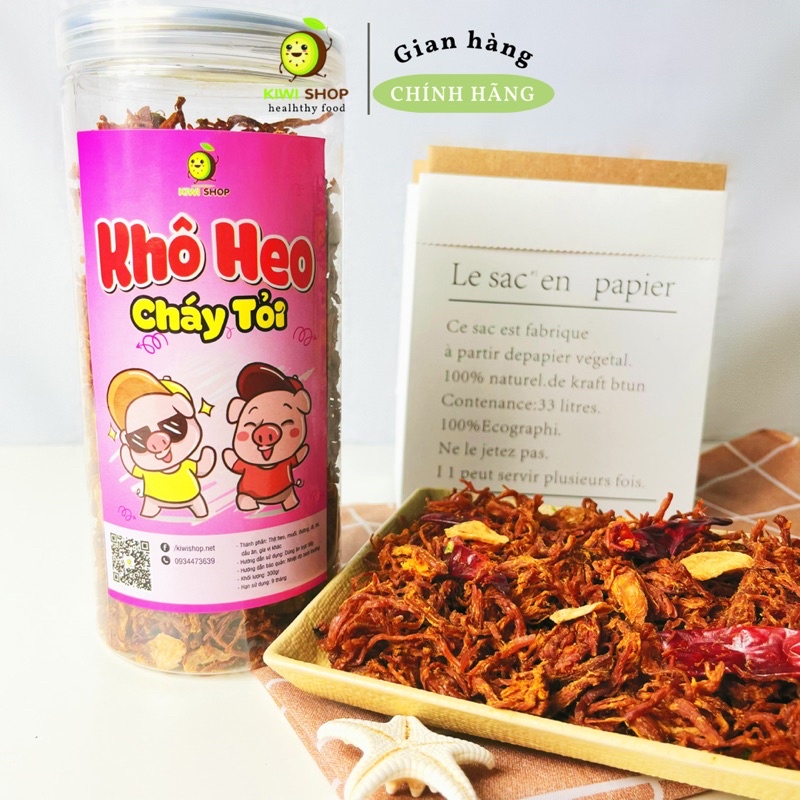 Khô Heo Cháy Tỏi Loại Ngon - Thơm Lừng *KIWISHOP*