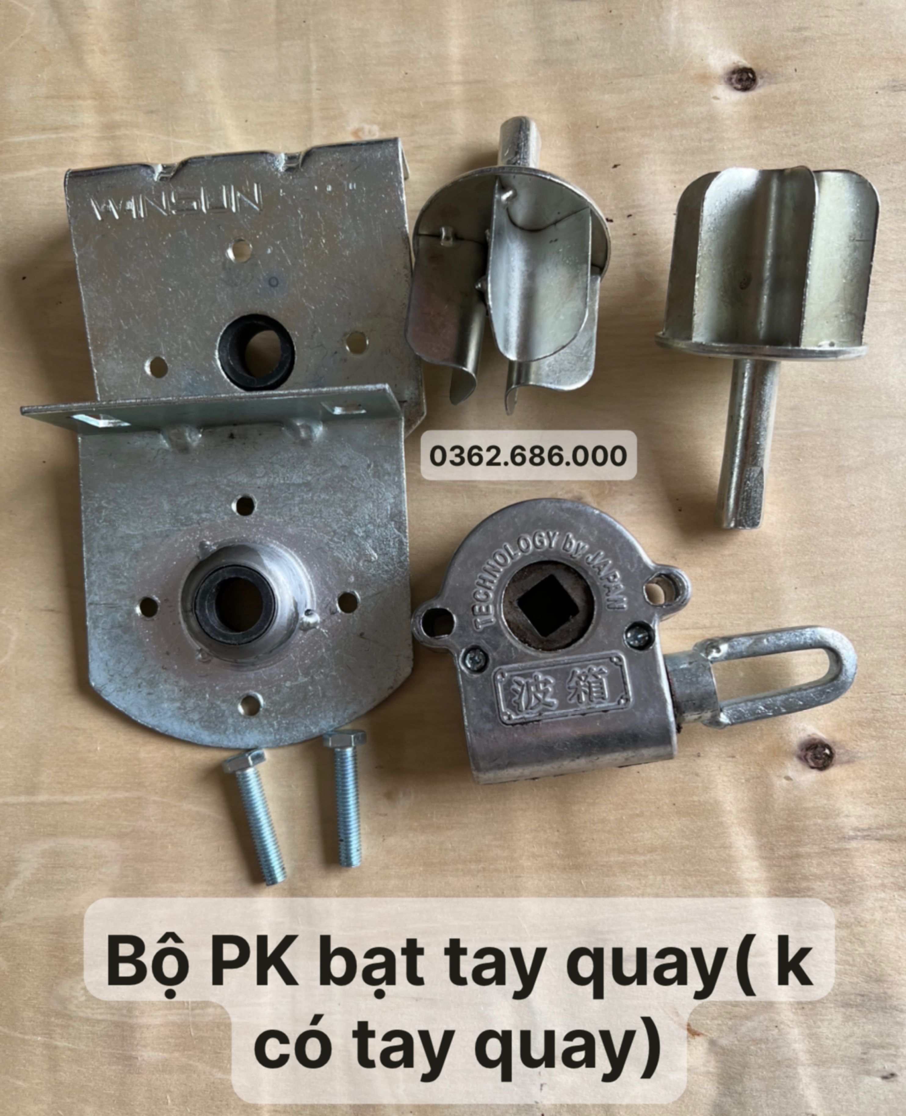 Bộ linh kiện tay quay bạt cuốn( phụ kiện bạt)