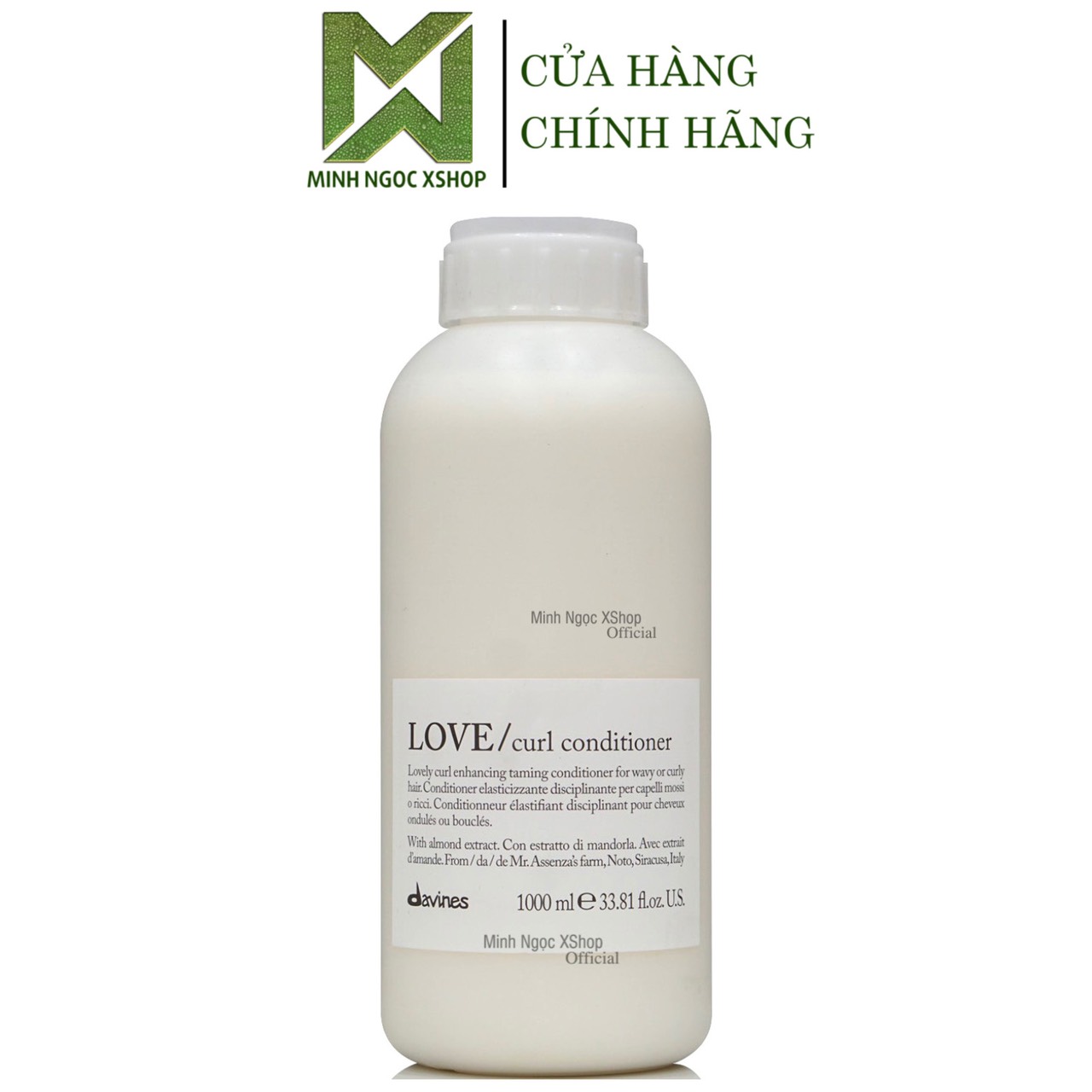 Dầu xả kiểm soát sóng xoăn Davines Love Curl 1000ML