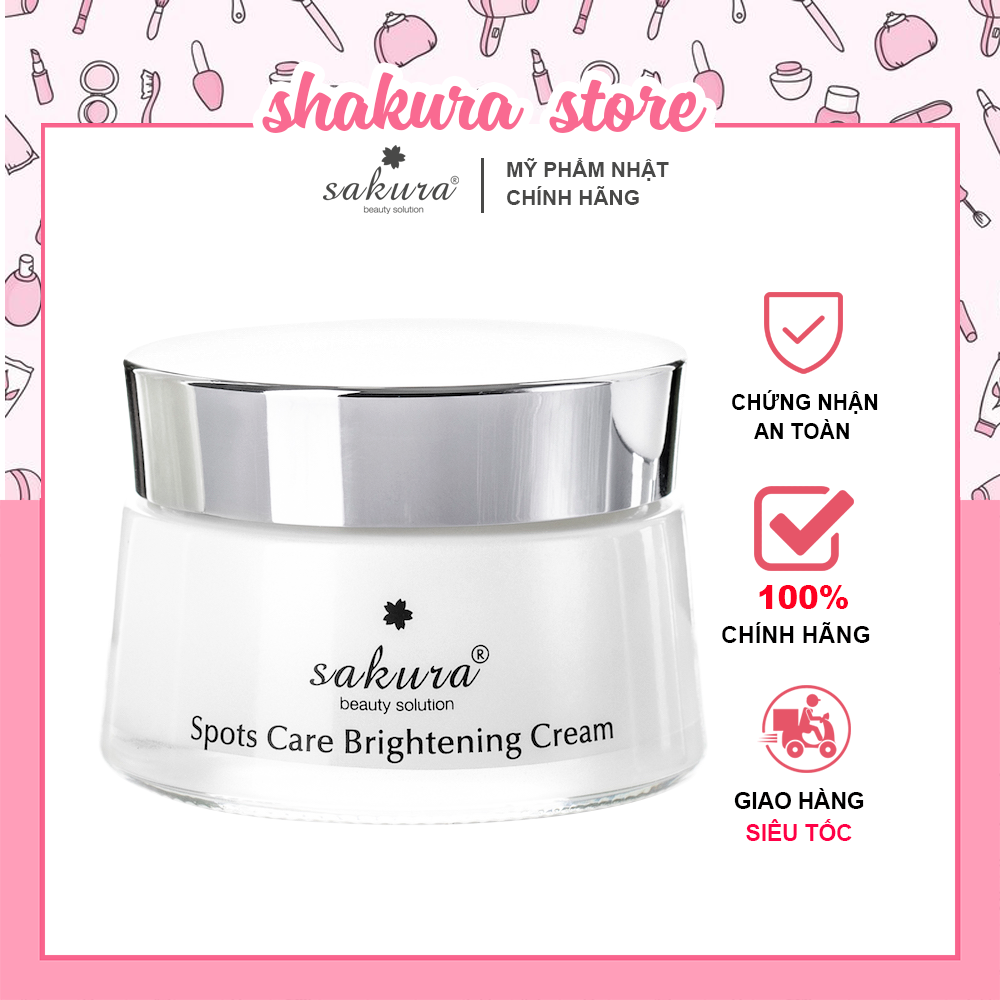 Kem dưỡng trắng da ngăn ngừa sạm nám Sakura Spots Care Brightening Cream