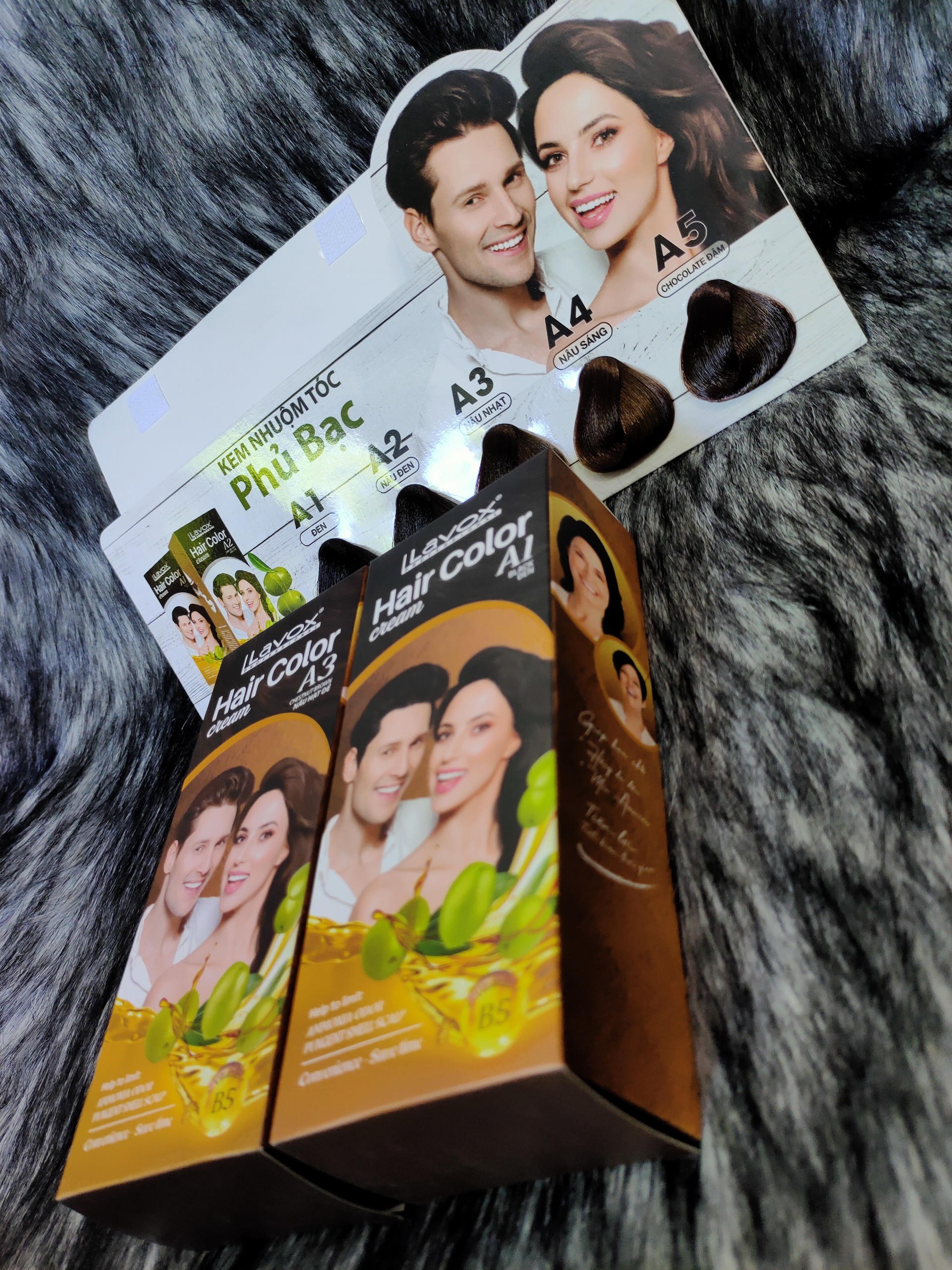 Nhuộm phủ bạc lavox
