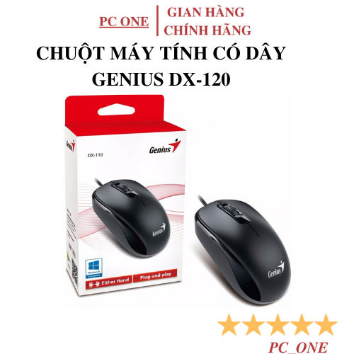 Chuột quang có dây Genius DX-120 (Đen)