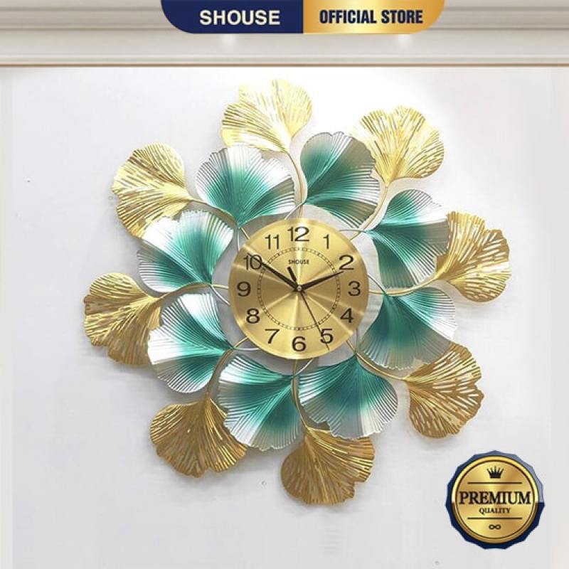 Nơi bán Đồng Hồ Treo Tường Trang Trí Kim Trôi Quartz Shouse DC888 Nghệ Thuật Cao Cấp hiện đại 3D kích cỡ lớn đẹp treo phòng khách