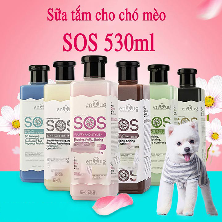 Sữa tắm cho chó mèo SOS EnOug 530ml
