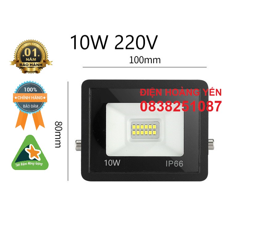 Đèn led chống nước đèn pha đèn 10w sân khấu sân vườn ngoài trời