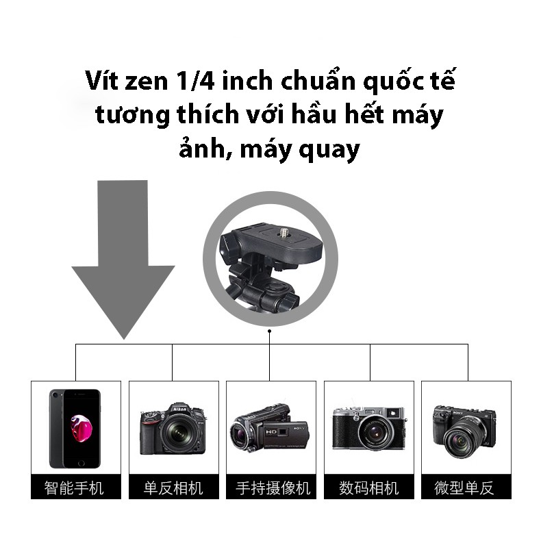 CHÂN MÁY ẢNH TRIPOD YUNTENG VCT-5208