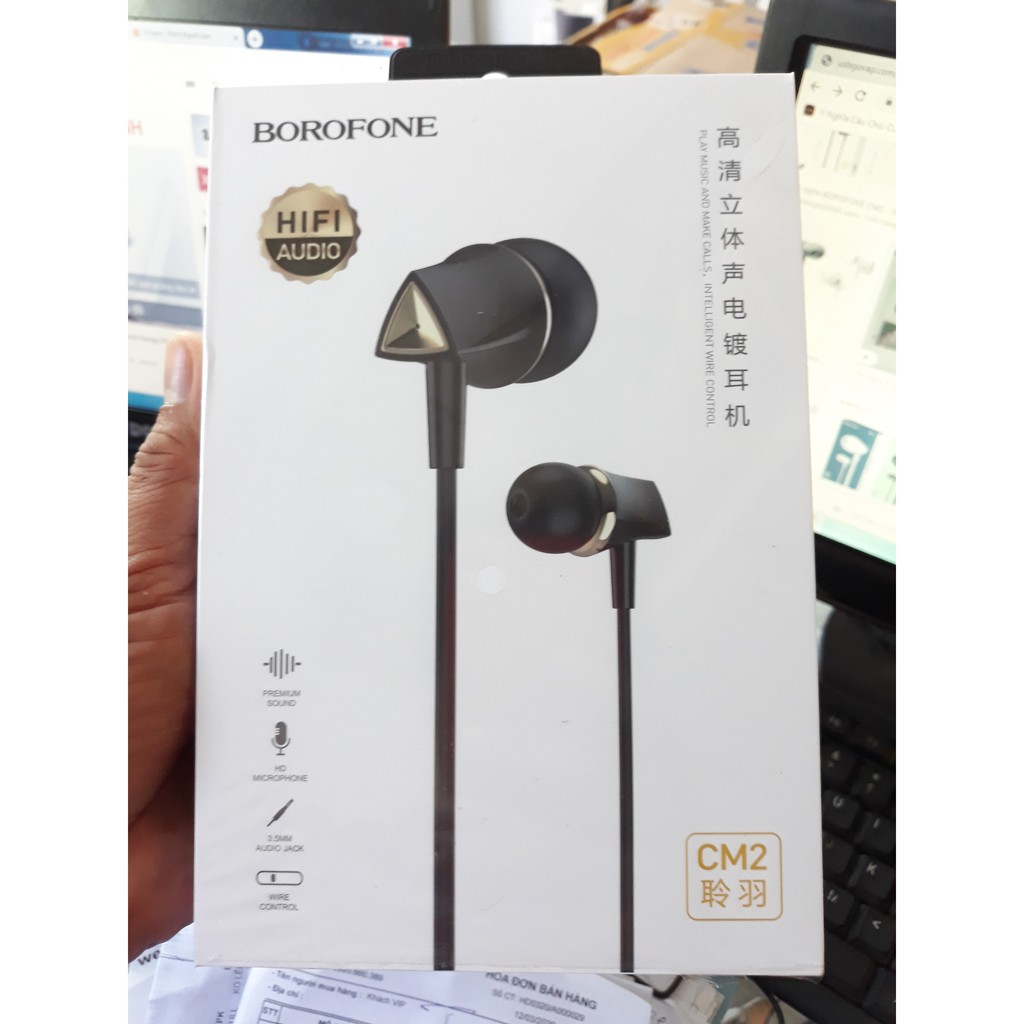 Tai Nghe Điện Thoại Có Dây BOROFONE CM2