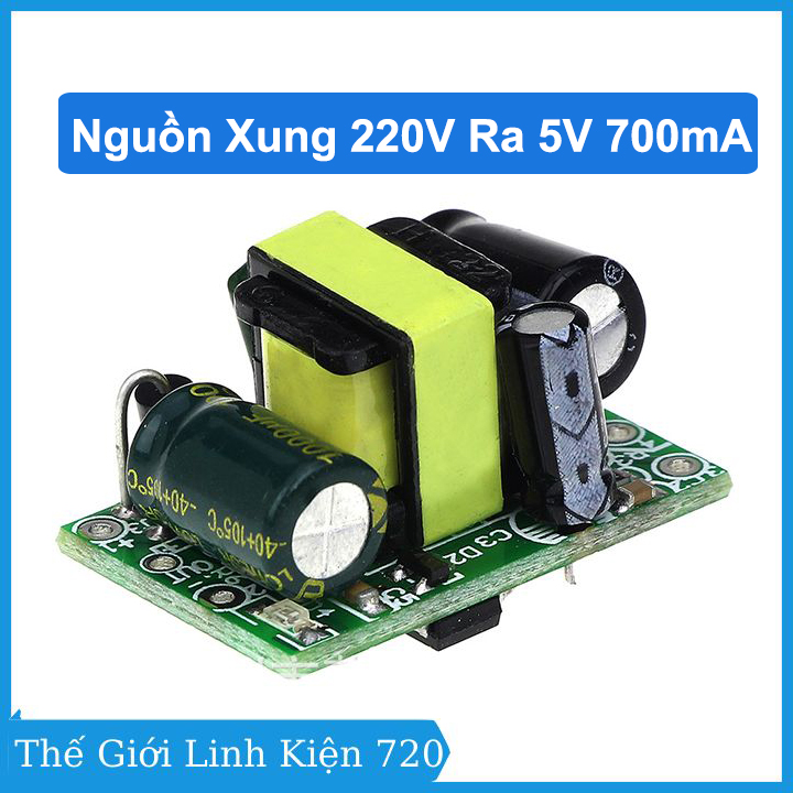 Mạch nguồn xung chuyển đổi 220vac ra 5v 700ma