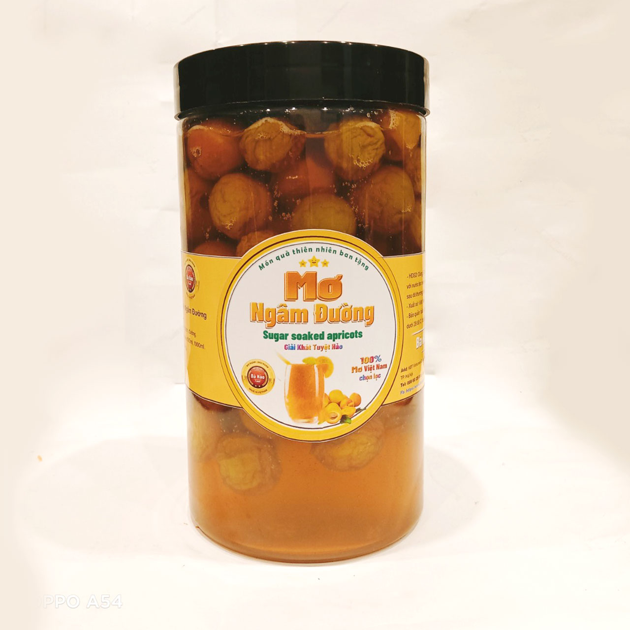 Mơ ngâm đường bà Hảo hộp 1000ml