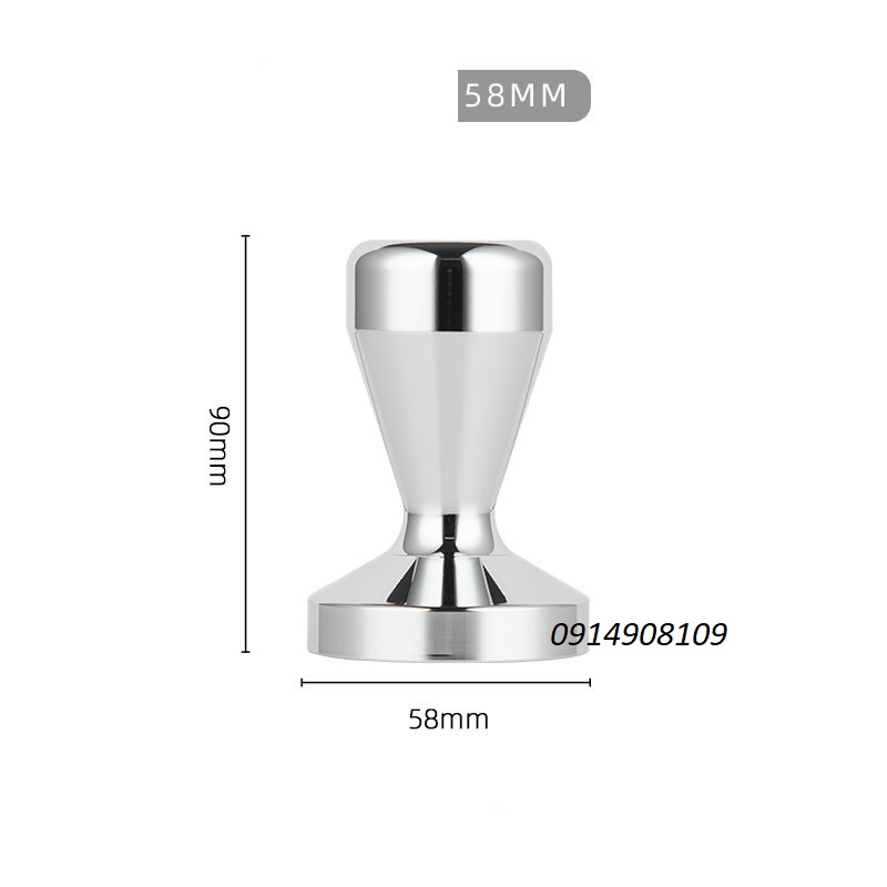 Tamper tay nén cafe espresso 58mm cao cấp (Inox 304 100%)