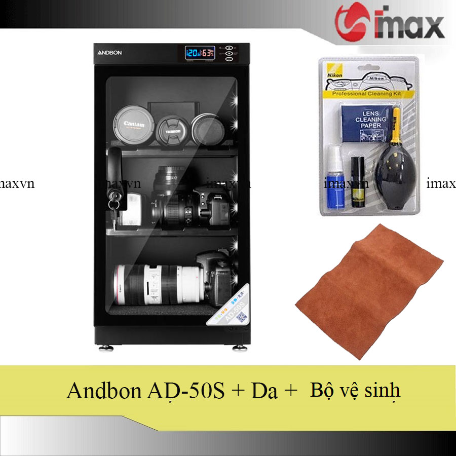 Tủ chống ẩm Andbon AD-50S 50 Lít - Công nghệ Japan + Bộ vệ sinh máy ảnh 8