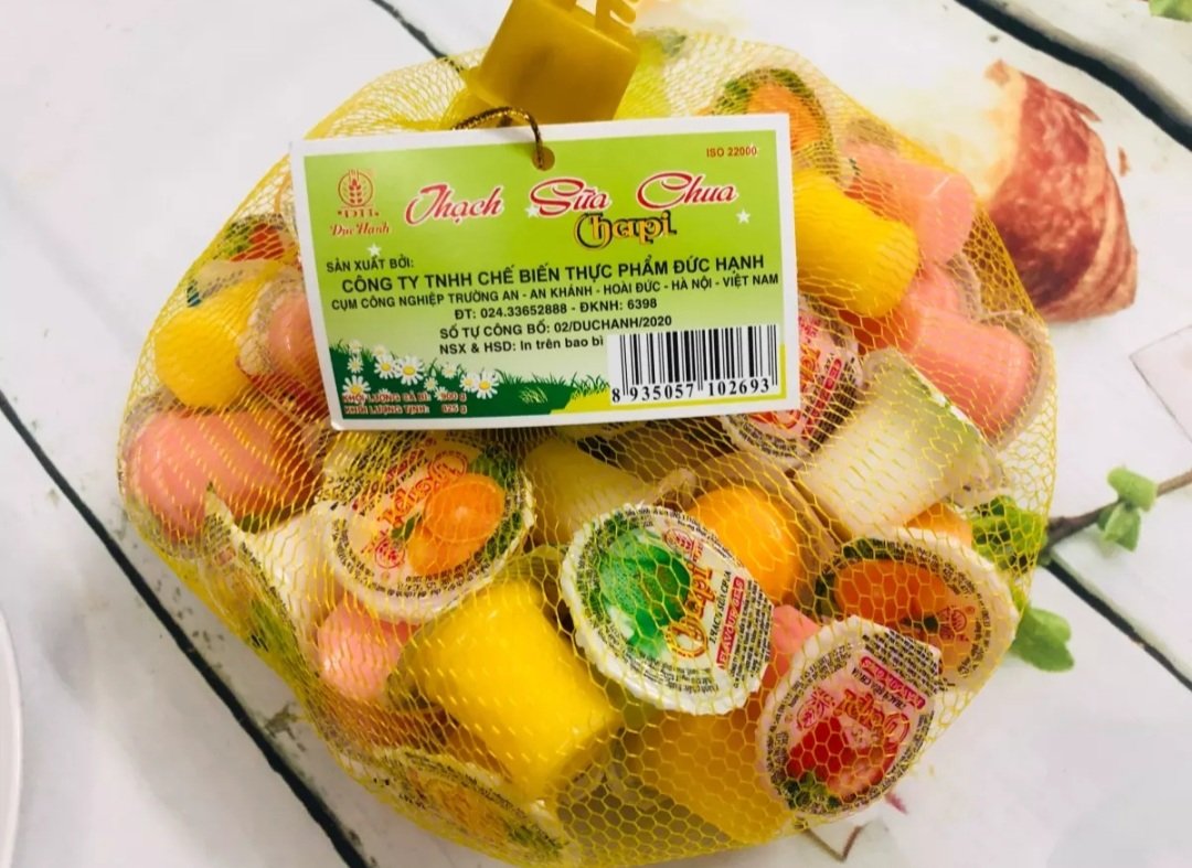 túi 900gr thạch sữa chua chapi hũ nhỏ siêu ngon