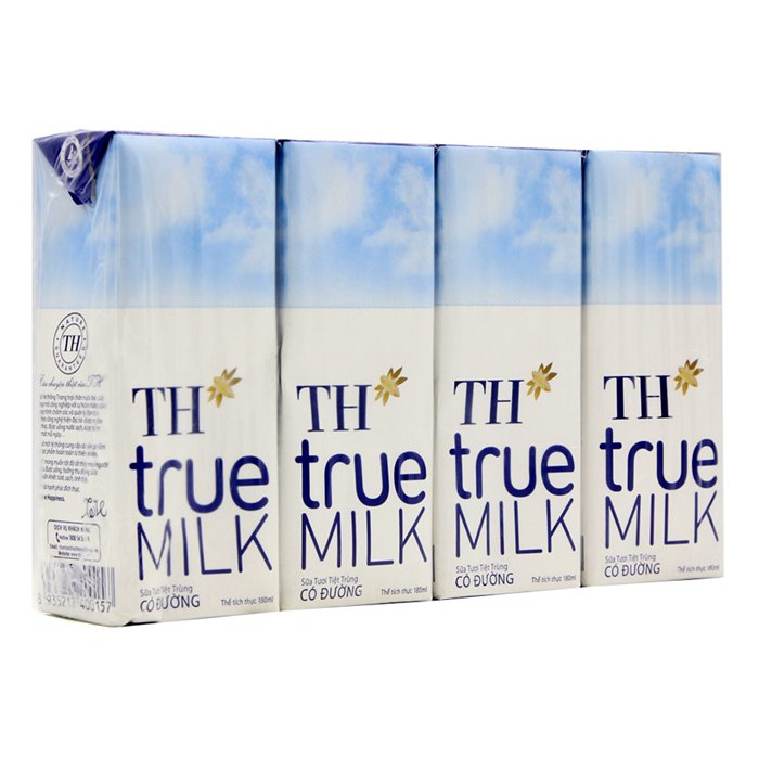 Sữa TH True Milk 180ml - Có đường