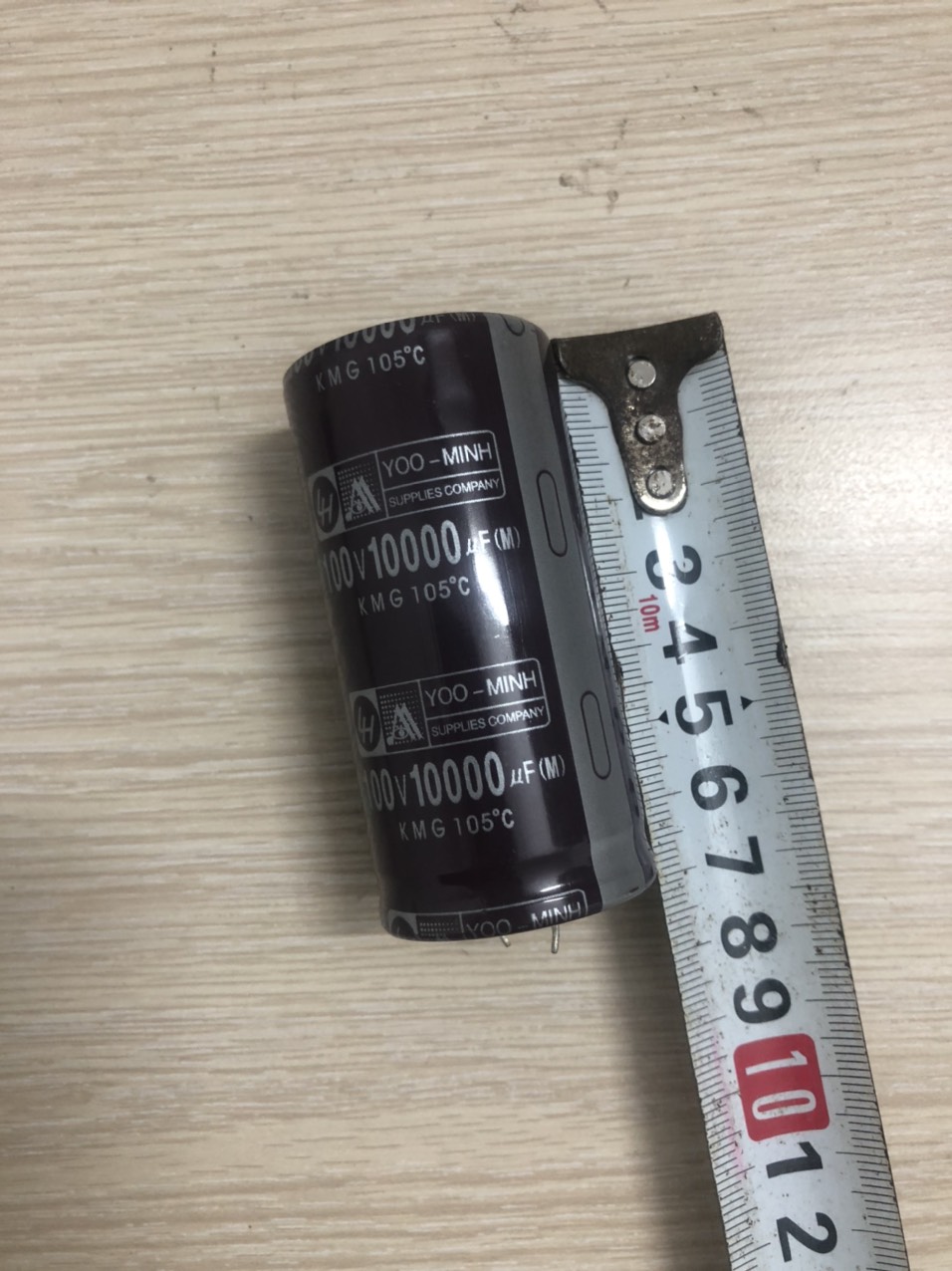 TỤ LỌC NGUỒN AMPLY 100V-10000uF NÂU