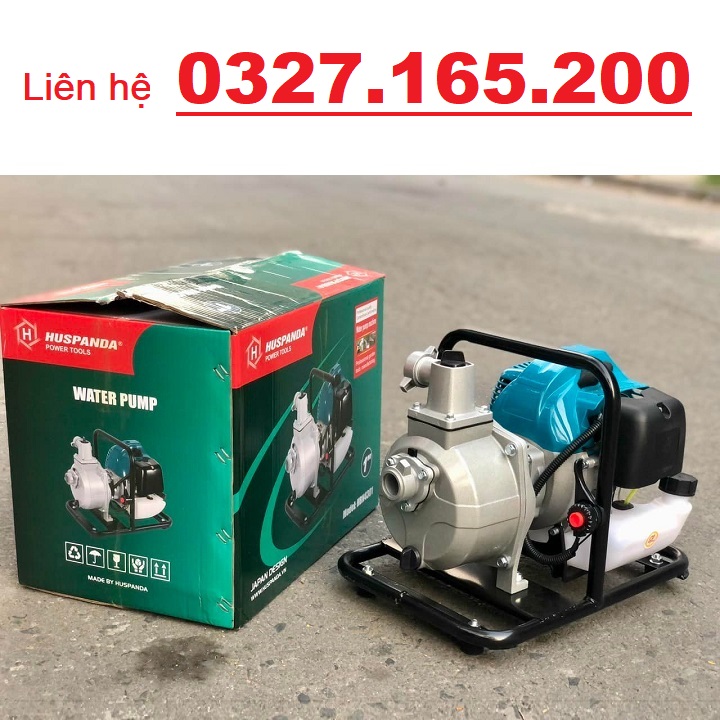 Máy bơm nước chạy xăng 2 thì huspanda 1500w hbn 4301